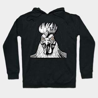 Angry Face Rooster Hoodie